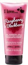I Love Raspberry & Blackberry Exfoliating Shower Smoothie - 200 ml