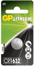 GP Lithium Cell CR1632-batteri, 1 pakk