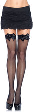 Leg Avenue - Fishnet Thigh High Bow Strømper, str. One Size