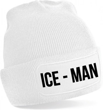 Ice-man muts - unisex - one size - wit - apres-ski muts