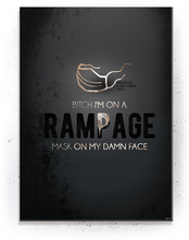 On a Rampage - Mask on my (Black Gold) - plakat eller Lærredsprint