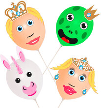 Ballonger Prins och Prinsessa Set