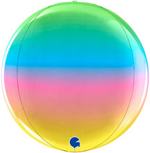 Globe Folieballong Rainbow