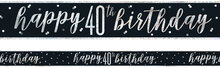 Happy 40th Birthday Banderoll
