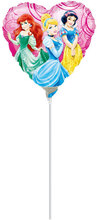 Hjärtformad Folieballong Disney Prinsessor