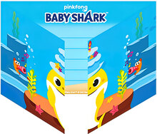Inbjudningskort Baby Shark Party