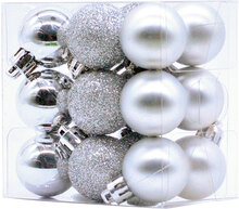 Julkulor Mini Silver 18-pack