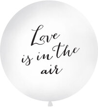 Love Is In The Air Gigantisk Ballong Vit och Svart