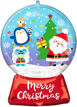 Merry Christmas Snöglob Folieballong