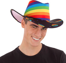 Regnbågsfärgad Australisk Hatt med Pussmunnar