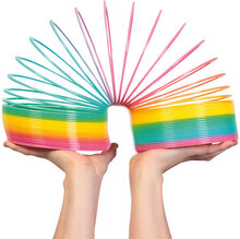 Regnbågsfärgad Jumbo Slinky
