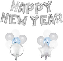 Happy New Year Ballongkit Silver