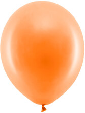 Rainbow Små Latexballonger Pastell Orange