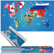 Scratch World Map Flaggor