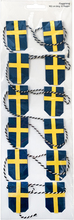 Sverige Flaggirlang Dekoration X-tra Mini