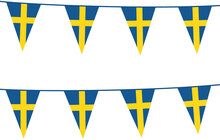 Flaggirlang Svenska Flaggan 10m