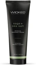Wicked Sensual Massage Cream 120Ml Sage And Seasalt Scented