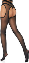 Satin Touch Suspender Tights OS