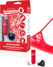 The Screaming O - Charged Remote Control Panty Vibe Röd