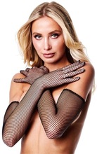 Baci Fishnet Opera Gloves