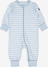 Randig pyjamasoverall baby