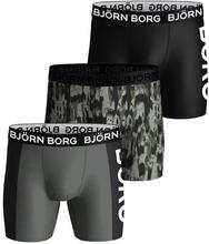 Björn Borg Performance Boxer Black/Grey/Pattern