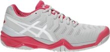 Asics Resolution 7 Glacier Grey/White/Rouge Red Size 37