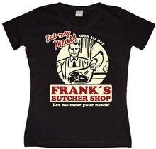 Franks Butcher Shop Girly T-shirt, T-Shirt