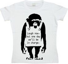 Banksy - Laugh Now! Girly T-shirt, T-Shirt