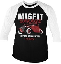 Misfit Garage Hot Rod & Custom Baseball 3/4 Sleeve Tee, Long Sleeve T-Shirt