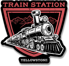 Yellowstone Train Station Sticker, Accessories