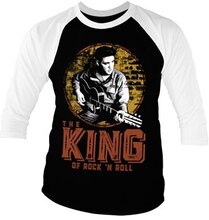 Elvis Presley - The King Of Rock 'n Roll Baseball 3/4 Sleeve Tee, Long Sleeve T-Shirt