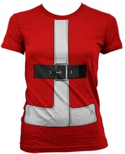 Santas Suit Cover Up Girly T-Shirt, T-Shirt