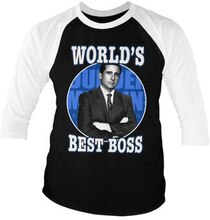 World's Best Boss Baseball 3/4 Sleeve Tee, Long Sleeve T-Shirt