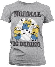 Minions - Normal Life Is Boring Girly Tee, T-Shirt