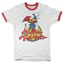 Woody Woodpecker Washed Japanese Logo Ringer Tee, T-Shirt