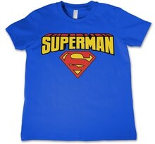 Superman Blockletter Logo Kids T-Shirt, T-Shirt