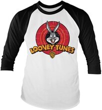 Looney Tunes Distressed Logo Baseball Long Sleeve Tee, Long Sleeve T-Shirt