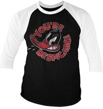 Daffy Duck - You're Despicable Baseball 3/4 Sleeve Tee, Long Sleeve T-Shirt