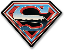 Superman Retro Halftone Shield Sticker, Accessories