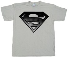 Superman Halftone Shield T-Shirt, T-Shirt