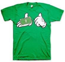 Fresh Cash Cartoon Hands T-Shirt, T-Shirt