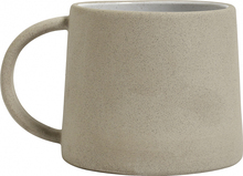Nordal - Stoneware mug, beige/white
