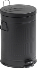 Nordal - Trash can, black, round, 20L