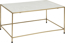 Nordal - TIMELESS coffee table white marble/brass