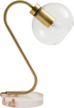 Nordal - CANDY table lamp, rose acrylic/brass