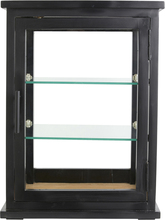 Nordal - ARNO display cabinet, black wood