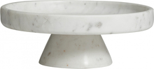 Nordal - IMATRA dish on base, white marble