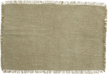 Nordal - ATRIA placemat, dusty green, fringes