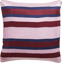 Nordal - Cushion cover, stripes, rose/burgundy